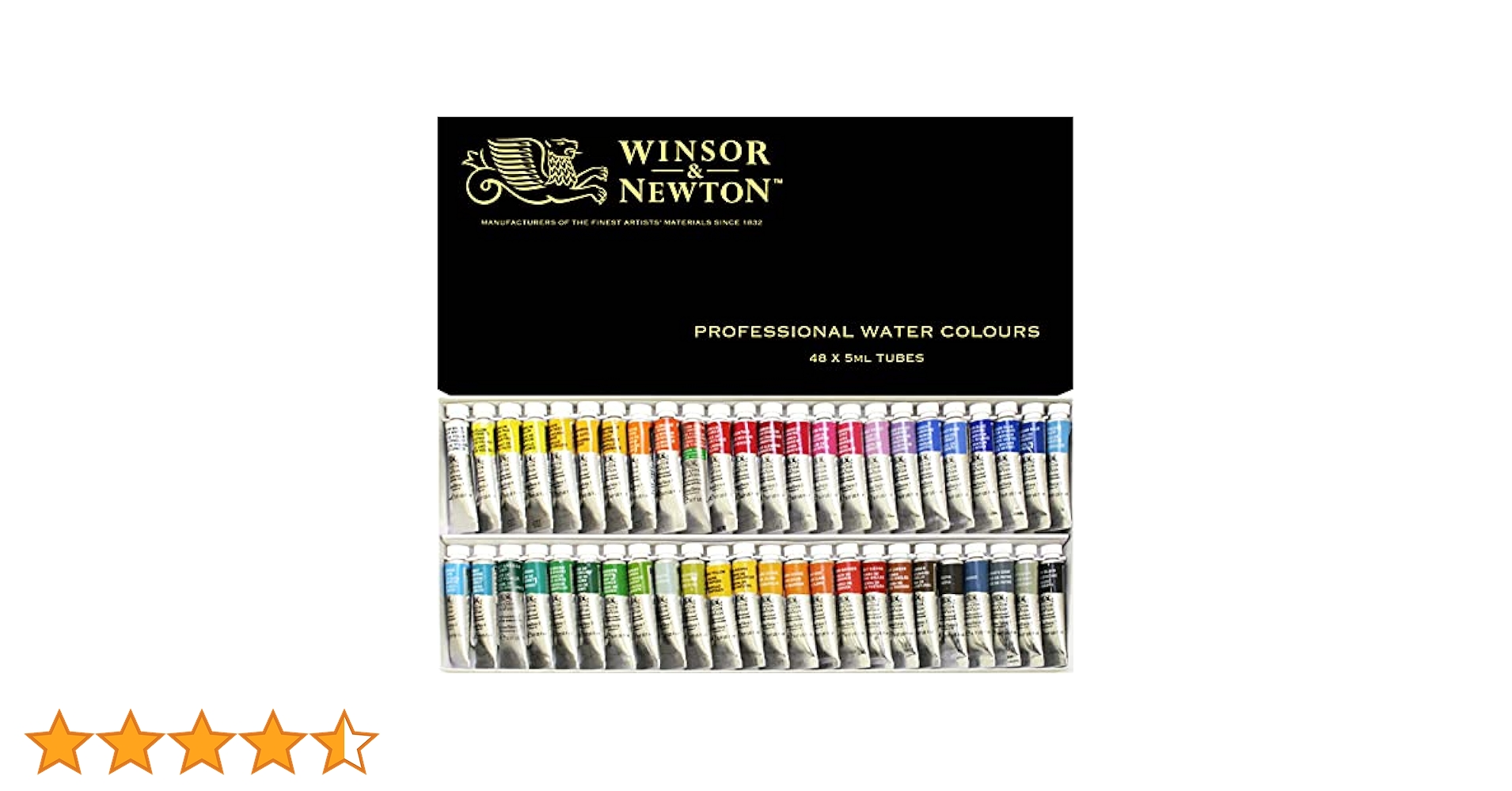 Winsor＆Newton 48色セット5ml & 金銀絵の具 Amazon
